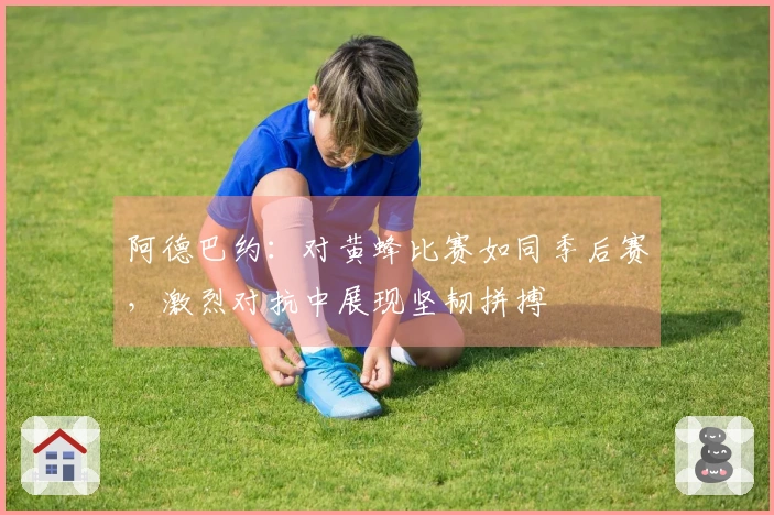 阿德巴约：对黄蜂比赛如同季后赛，激烈对抗中展现坚韧拼搏